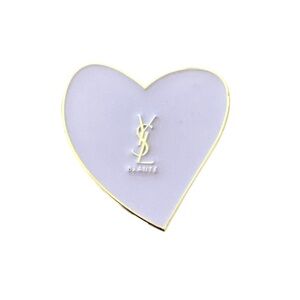 YSL Yves Saint Laurent Purple Heart Mini Small Hand Mirror Novelty Customer Gift